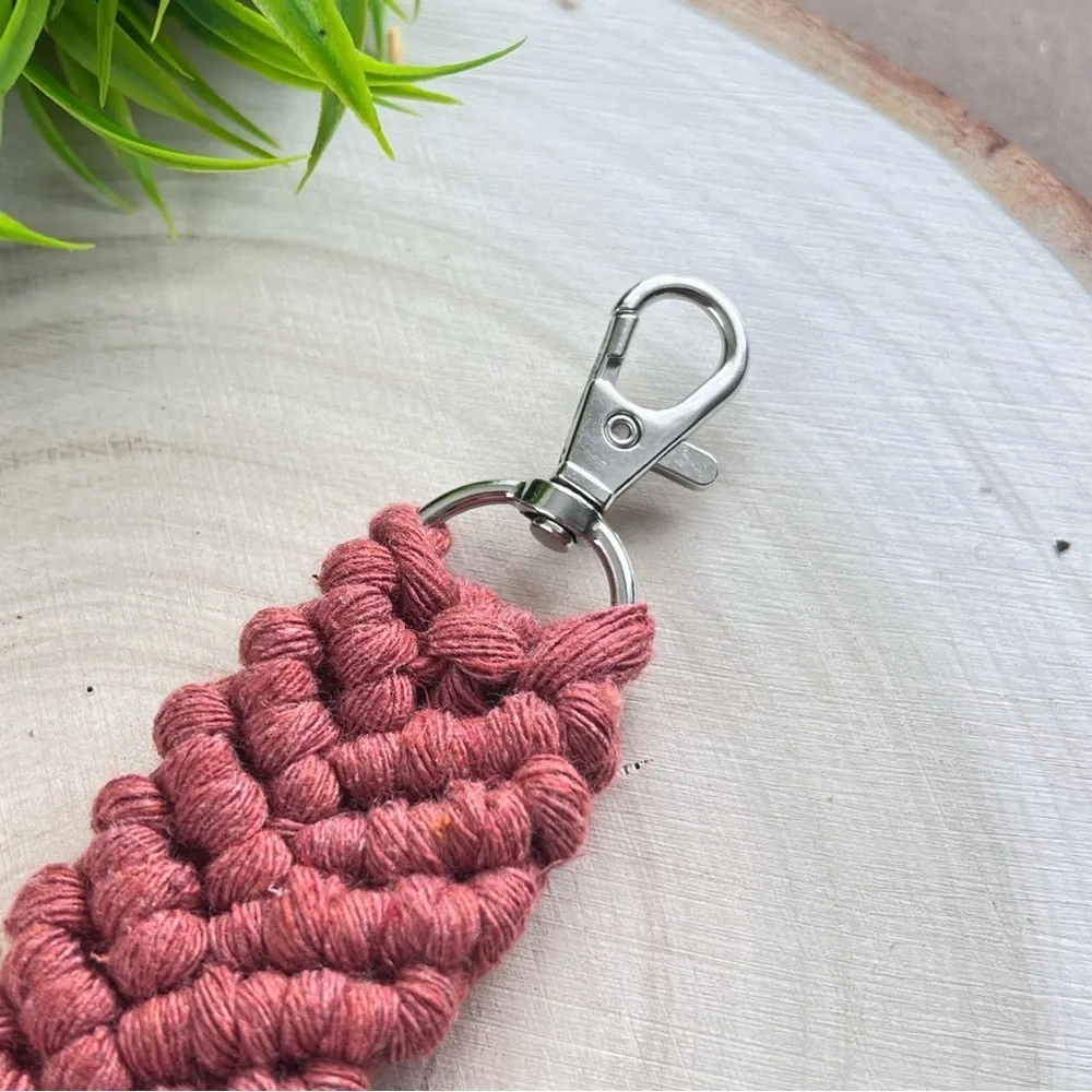 Braided Handcrafted Boho Macrame Keychain